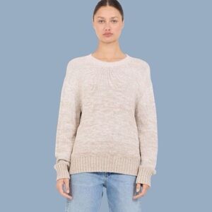 One Grey Day OGD Mae Pullover - Ivory Combo Size Large